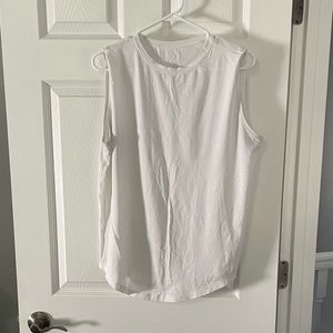Lululemon Women’s cotton muscle tank, white, size 8